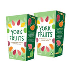 York Fruits Carton 350g (2 pack)-The assortment of fruit flavour jellies includes Lemon, Lime, Mandarin, Raspberry, Strawberry and Cherry