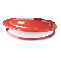 Justrite Fusible Link Self-Closing Drum Cover-Convert open top 45 gallon steel drums into fire-safe receptacles for combustible trash