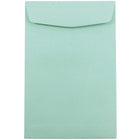 JAM Paper 6" x 9" Open End Envelopes, Aqua, 100 Pack (31287520f)-6" x 9"