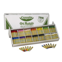 Crayola Oil Pastels Classpack - Assorted - 336 Pack-Hexagon shape helps the pastel from rolling off of surfaces
