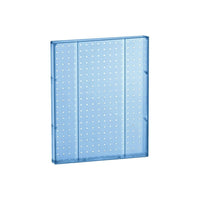 Azar Displays 20" x 16" Pegboard 1-Sided Wall Panel, Translucent Blue, 2 Pack-For use with flat surface
