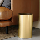 Umbra Metalla Trash Can - Matte-Bras - 4.5 Gallon (17 L) Capacity-4.5 Gallon Capacity