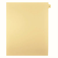 Mark Maker Legal Tabs - Letter Size - Buff - 1/15th cut - 25 tabs per package - 5 packages Pack - Number 61-Buff SingleTabs