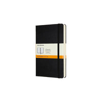 Moleskine Classic Expanded Notebook, Large, Ruled, Black, Hard Cover (QP060EXP)-400 pages, 7.5" x 9.75" Ivory coloured paper