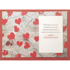 Rosedale Greeting Cards/Envelopes - Happy Valentine's Day Dad - 5-1/2" x 8" - 12 Pack-Contains glitter or foil embellishments