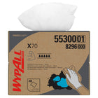 WypAll Power Clean X70 Medium Duty Cloths (55300) - Brag Box - White - 200 Sheets-The wicking power of HydroKnit picks up water almost instantly, and hangs on for fewer drips; Laundered shop rags can't match that kind of performance