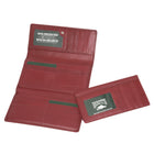 Roots Ladies Large Clutch Wallet with Removable Checkbook - Red-RFID Protection