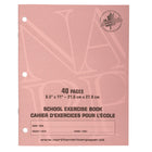 North American Paper Inc. Exercise Books - 8.5" x 11" - Graph 1 cm - 40 Pages - 25 Pack-40 pages/book