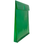 JAM Paper Plastic Envelopes with VELCRO Brand Closure - 1" Expansion - Letter - 9 3/4" x 11 3/4" - Green - 12 Pack (118V1GR)-Quantity: 12 envelopes per pack