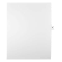Mark Maker Legal Exhibit Index Tab White Single Tabs, 1/15th Cut, Letter Size, No Holes, Number 7, 25 Pack-White Single Tabs, 1/15th Cut