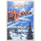Rosedale "Merry Christmas" Santa Reindeers Greeting Cards with Envelopes - 5-1/2" x 8" - 12 Pack-Greeting Cards