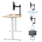 ShoppingAll Single LCD LED Monitor Mount Stand with Adjustable Arm for 13"-30" Monitor - Black-7