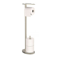 Ovo Toilet Caddy, Polished Nickel-Multi-functional toilet caddy with reserve and tray