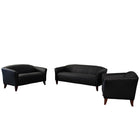 Flash Furniture HERCULES Imperial Series Reception Set - Black LeatherSoft-Contemporary Reception Set