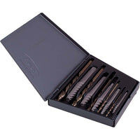 Gray Tools 10 Piece Combination Screw Extractor & Drill Set, Bits 5/64"-9/32" & Ex1-ex5 Extractors-5 cobalt high-speed m35 steel jobber drill bits 5/64" - 9/32".
