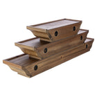 kieragrace Muskoka Fitz Wood Shelves - Set of Three - Walnut, 12", 18", 24"-Material: floating wall shelves are made of high-quality, durable medium-density fiberboard (MDF) that provides stability. rely on the shelf to keep your items safe and sound, with a visually pleasing finish