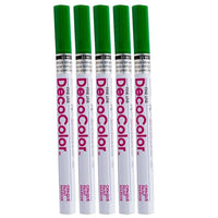 JAM Paper Marvy Uchida Fine-Line Opaque Paint Markers - Green - 5 Pack (7665895g)-Colour: Green