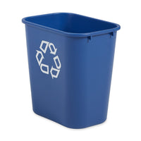 Rubbermaid Deskside Recycle - MED - 28QT/27L - 14.50" L x 10.50" W x 15.0" H - BLUE-Desk side container