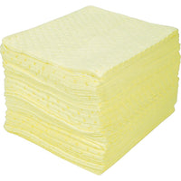 Zenith Safety Bonded Sorbent Pads, Hazmat, Heavy, 15" L x 17" W, 100 Pack-100% bonded polypropylene fibre