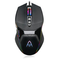Adesso iMouse X5 Illuminated 7-Button Ambidextrous Gaming Mouse-RGB Chromatic Lighting: The full RGB multi-color LED backlight allows for gaming and working in dark environments with different lighting settings