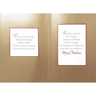 Rosedale Gold "Merry Christmas" Greeting Cards with Envelopes - 5-1/2" x 8" - 6 Pack-External Message: Merry Christmas