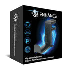 ENHANCE Clip-On Headset Mount - Black-Dimensions: 5.5" x 4.1" x 2"