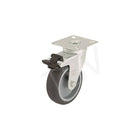 Blickle Thermoplastic Caster, Wheel Diameter: 5" (127 Mm), Caster Type: Swivel w/Brake, 2 Pack (LKPA-TPA 126K-FI-FK)-Wheel Diameter: 5" (127 mm)