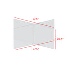 Mark Maker 4 Way Table Divider - 47.5" L x 47.5" W x 23.5" H - 1/4" clear acrylic - no pass throughs-Made from 1/4” clear acrylic.