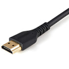 StarTech Male-to-Male 4K 60Hz HDR HDMI Cable with Locking Screw - 6 ft-This Ultra HD cable supports 18Gbps bandwidth, 4K 60Hz (3840x2160), 3D video, HDR for high contrast ratio, 21:9 aspect ratio, 32 Ch multi-stream audio with 1536Hz sampling rate, ARC, BT.2020 colourimetry