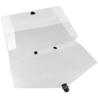 JAM Paper Briefcase, Small, 10 x 15 x 2, Clear, 2 Pack (2015 001g)-Material: Plastic