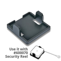 Azar Displays 2" Square Security Reel Holder, 10 Pack (600071)-Plastic