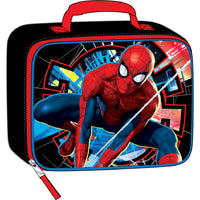 Bioworld Spider-Man Lunch Bag with Embossed Graphics - Black/Red-Officially Licensed: This Spider-Man merchandise is 100% authentic, making it the perfect gift for fans and collectors!