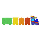 Flash Furniture Bright Beginnings Commercial Grade Wooden Train STEAM Wall System with 5 Accessory Panel Holders-Sectional Design for Collaborative and Parallel Play