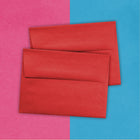 JAM Paper A6 Invitation Envelopes, 4.75 x 6.5, Brite Hue Red Recycled, 250 Pack (67503H)-Envelope Size: 4.75" x 6.5"