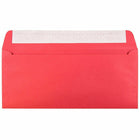 JAM Paper #10 Business Coloured Recycled Envelopes with Peel and Seal Closure - 4 1/8" x 9 1/2" - Red Recycled - 100 Pack-Colour: Red Envelope