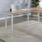 Sauder - 426289 Bergen Circle Desk Return - Kiln Acacia-Kiln Acacia, Engineered Wood, Metal