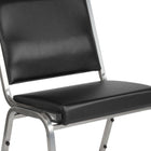 Flash Furniture HERCULES Series Black Antimicrobial Vinyl Bariatric Medical Reception Chair-2.5" Thick Foam Padded Seat