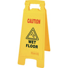 Rubbermaid Floor Safety Signs, NC528, Wet Floor, 3 Pack-Message - 2 Sided Caution Wet Floor
