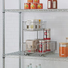 TRINITY Sliding Undersink Organizer, Chrome (TBFC-2204)-Mounting hardware included