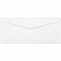 JAM Paper #10 Business Strathmore Envelopes - 4.125" x 9.5" - Bright White Linen - 50 Pack-Colour: Bright White