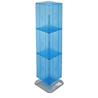 Azar Displays 14" x 14" x 60" Interlocking Pegboard Display, Blue (701464-BLU)-Works great with Azar's line of hooks and accessories