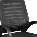 Xtech AeroChair Executive Mesh Back Office Chair - Black-Loop Arms with Metal base