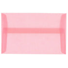 JAM Paper 4bar A1 Envelopes, 3.63 x 5 1/8, Translucent Vellum Blush Pink, 50 Pack (1591615I)-Blush translucent envelope