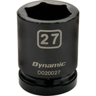 Dynamic Tools 3/4" Drive 6 Point Metric, 24mm Standard Length, Impact Socket-Size: 24 mm