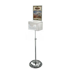 Azar Displays Suggestion Box with Pocket, L, White (206320-WHT)-White Acrylic & Metal