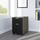 Whalen Timbercrest Collection File Cabinet-1 Accessory Drawer and 1 File Drawer
