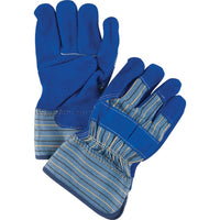 Zenith Safety Premium Quality Fitters Gloves With Kevlar, Large, Split Cowhide Palm, Cotton Inner Lining - 36 Pack-Cuff Material: Rubberized