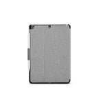 Solo IPD2303-10 Recycled, Antimicrobial, sleep/wake, multi angle viewing Slim Tablet Case with Stylus loop for 10.2" iPad - Grey-Color and Material and Detail Protection: Grey, Recycled PET Polyester, Antimicrobial Coating, Water Repellent
