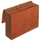 Staples Wallet, 5.25" Expansion, Legal, 5 Pack-Coated red fiber with a leather-like finish provides a more professional appearance