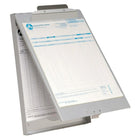 Westcott Letter Size Top Hinged with Outer Clip Aluminum Sheet holders-Each sheet holder is constructed of quality durable aluminum which will maintain its integrity in demanding environments